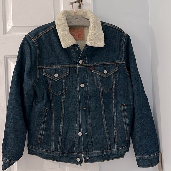 NET LEVI'S Original Sherpa Lined Unisex Jean Jacket - Picture 1 of 16